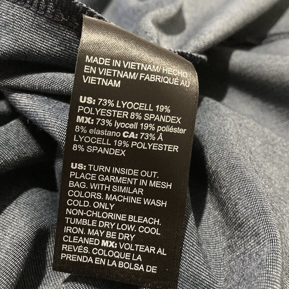 NWOT WHBM DENIM SLEEVELESS MIDI with SIDE SNAP KICK PLEAT SIZE XSP - Picture 13 of 14